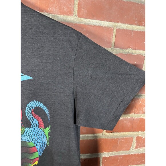 Vintage 80s Dokken Beast From the East Black Tour T-Shirt Adult Size Large Flaw - Picture 3 of 8